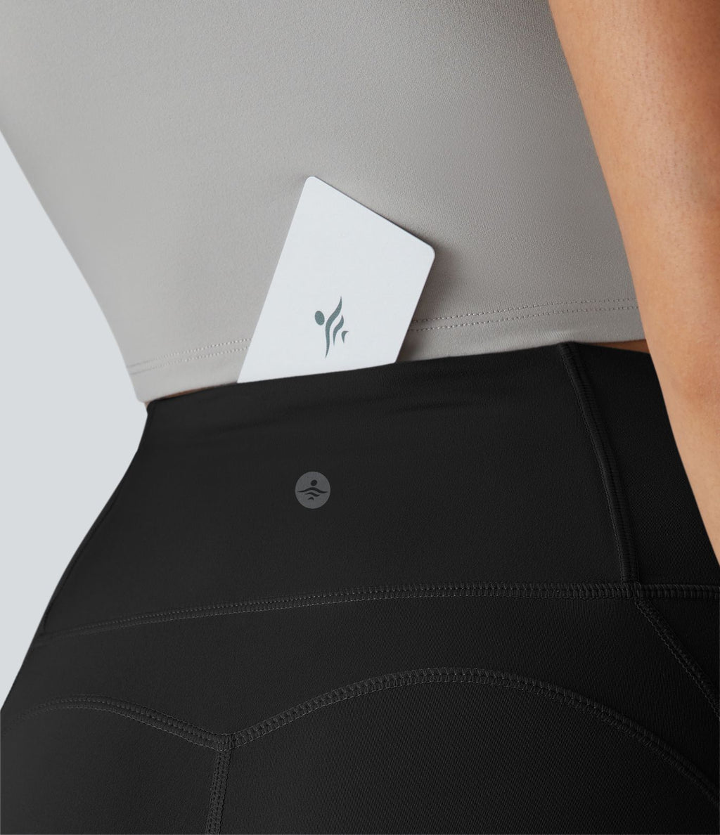 Softlyzero™ Leggings de Yoga Taille Haute avec Poche Arrière Découpée et Torsadée