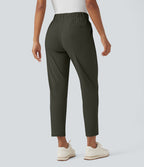 Pantalon golf fuselé taille haute cordon poches séchage rapide - Poche tee de golf