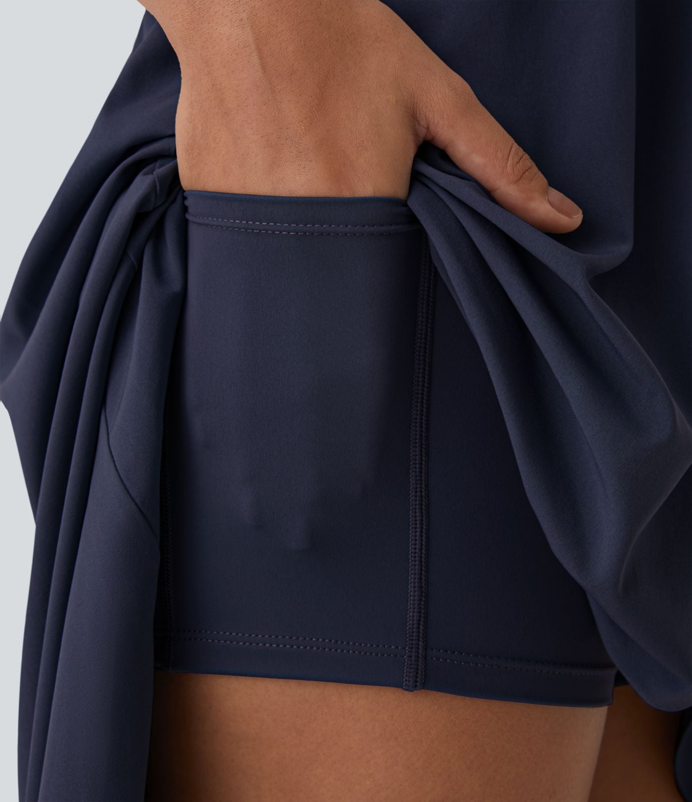 Breezeful™ Robe Casual 2 Pièces Dos Nu Haut Bas Poche Latérale Fluide Séchage Rapide