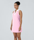 Robe de golf mini SoftlyZero™ Airy 2-en-1 à effet frais InstantCool color block avec poche pour tee de golf