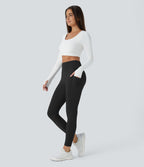 Legging thermique 7/8 Softlyzero™ taille haute avec doubles poches