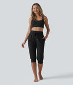 Jogging corsaire de yoga SoftlyZero™ Plush taille haute ventre plat avec cordon de serrage et poches