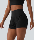 SoftlyZero™ Short de sport 2 en 1 taille haute en dentelle 7,5 cm avec poches