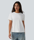 T-shirt casual col rond à manches courtes – UPF 40+