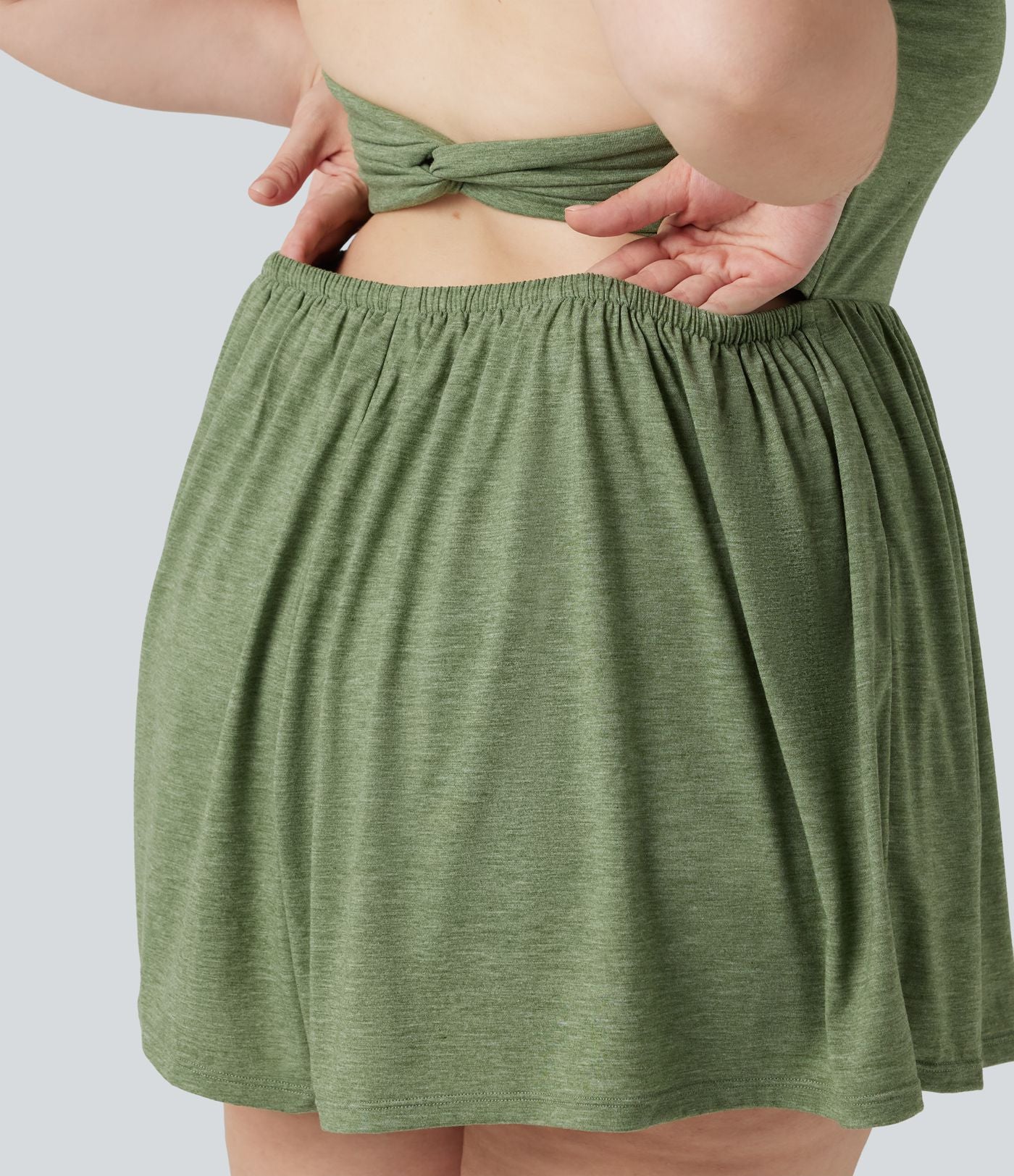 Combishort grande taille avec coussinets amovibles, poches et design accès facile Easy Peasy