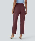 Pantalon de travail fuselé longueur cheville taille haute Halara Flex™ DayStretch avec poches