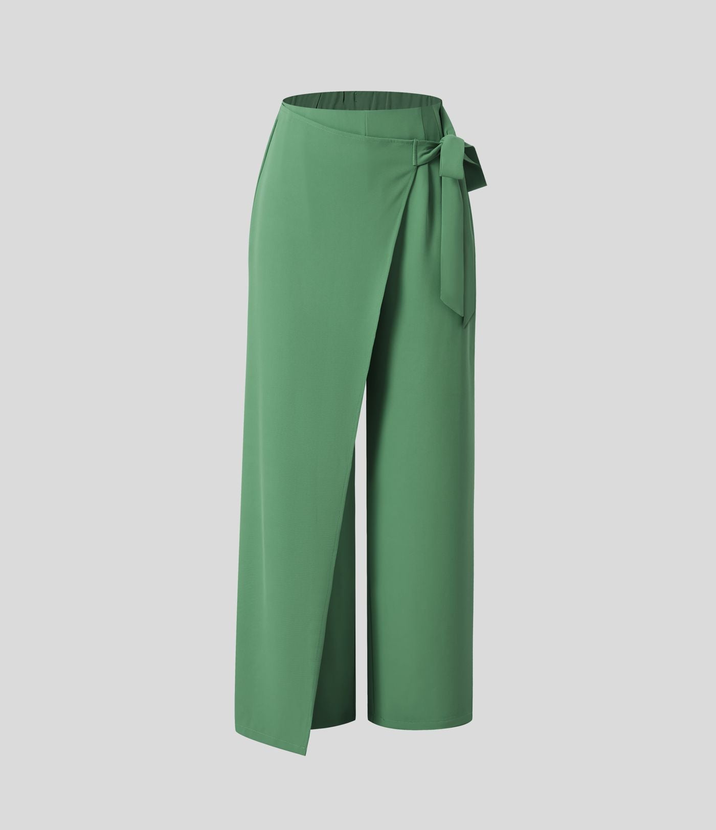 Pantalon Tailleur Large Fluide Taille Haute Fermeture Éclair Invisible