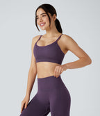 Brassière de sport yoga maintien léger col U sans couture OneForm Seamless Flow