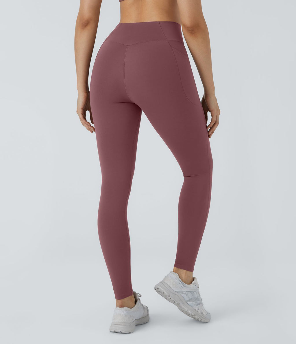 Patitoff™ 2.0 Legging Yoga Résistant Poils d'Animaux Taille Haute Croisée Poches Latérales