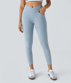 Halara Flex™ Jegging Travail Taille Haute Croisé Poches Multiples Tricot Extensible