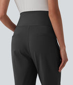 Halara Flex™ DayStretch Pantalon tailleur maternité évasé taille très haute avec poches zippées