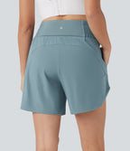 Short de course 2-en-1 Breezeful™ taille haute, poches multiples, ourlet arrondi, séchage rapide 12,5 cm - Longueur prolongée
