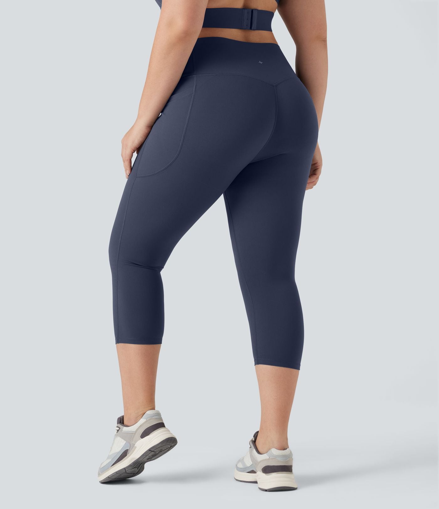 Jupe-short de tennis courte 2-en-1 gainante taille haute avec poches