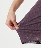 Jupe mini casual SoftlyZero™ taille haute en dentelle contrastée