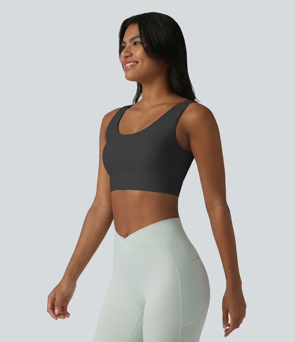 Brassière de sport Halara UltraSculpt™ maintien moyen dos nu avec boucle ajustable et brassière intégrée
