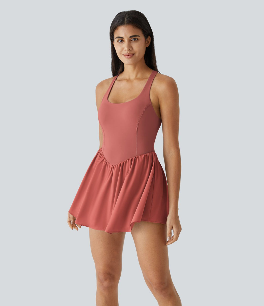 Robe de sport mini 2-en-1 Breezeful™ corset fluide séchage rapide avec poche padel/pickleball A-C