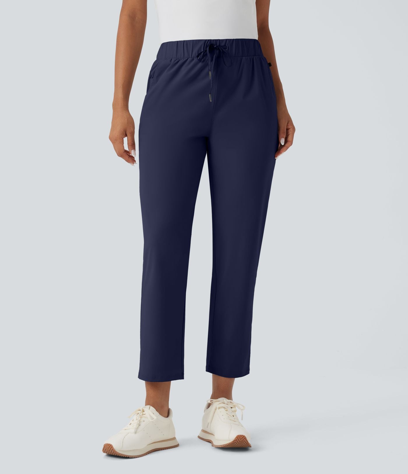 Pantalon golf fuselé taille haute cordon poches séchage rapide - Poche tee de golf