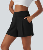 Short de travail large taille haute DayStretch avec poches