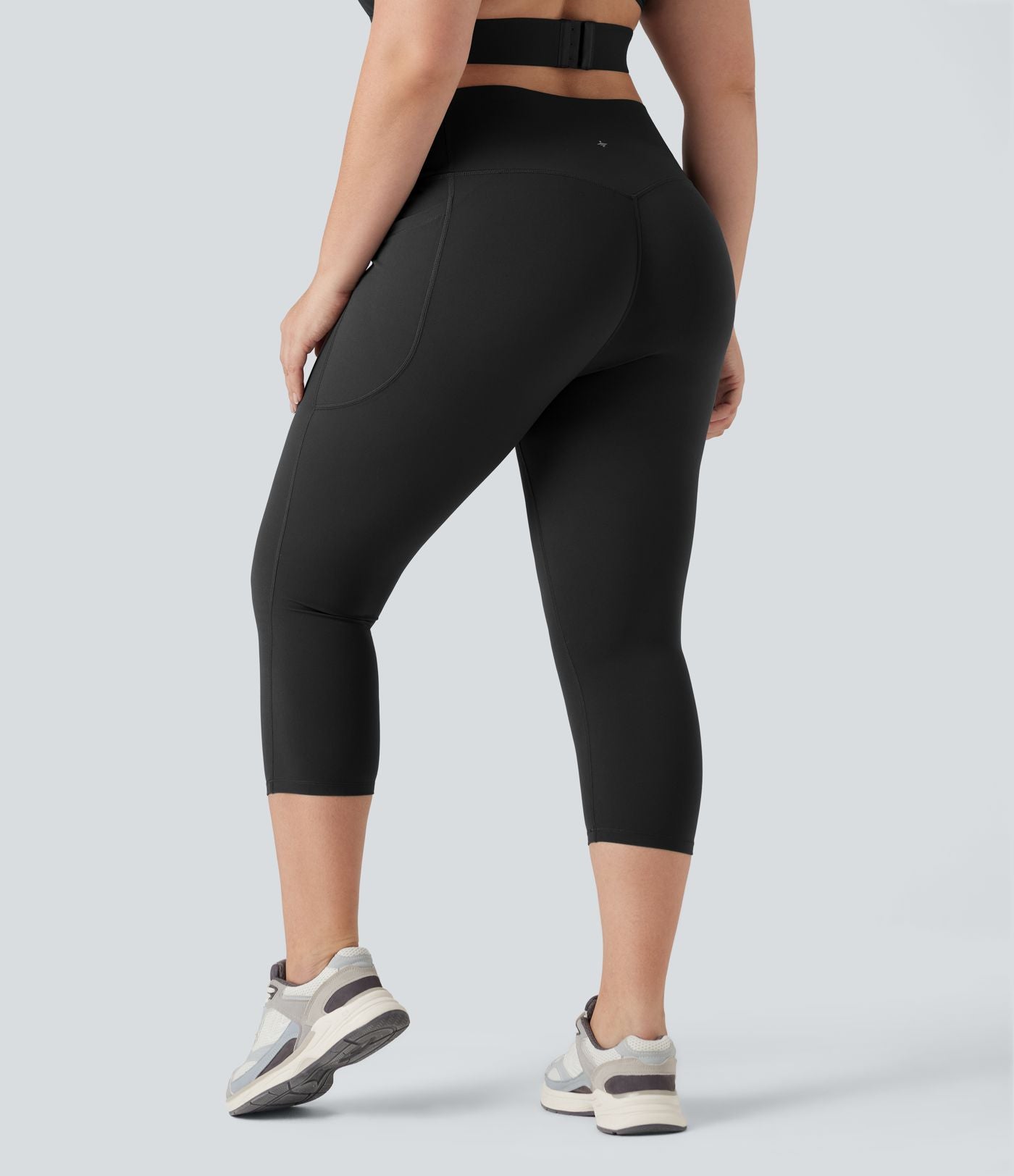 Jupe-short de tennis courte 2-en-1 gainante taille haute avec poches