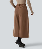Pantalon tailleur large Halara Flex™ plissé taille haute avec poches
