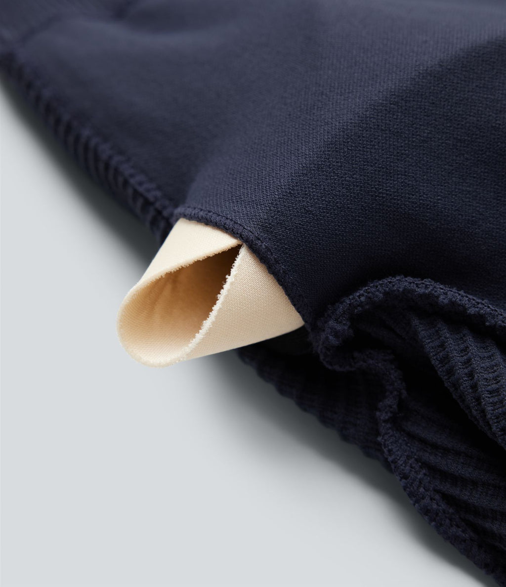 Haut de sport yoga court en maille gaufrée à manches longues sans couture OneForm Seamless Flow