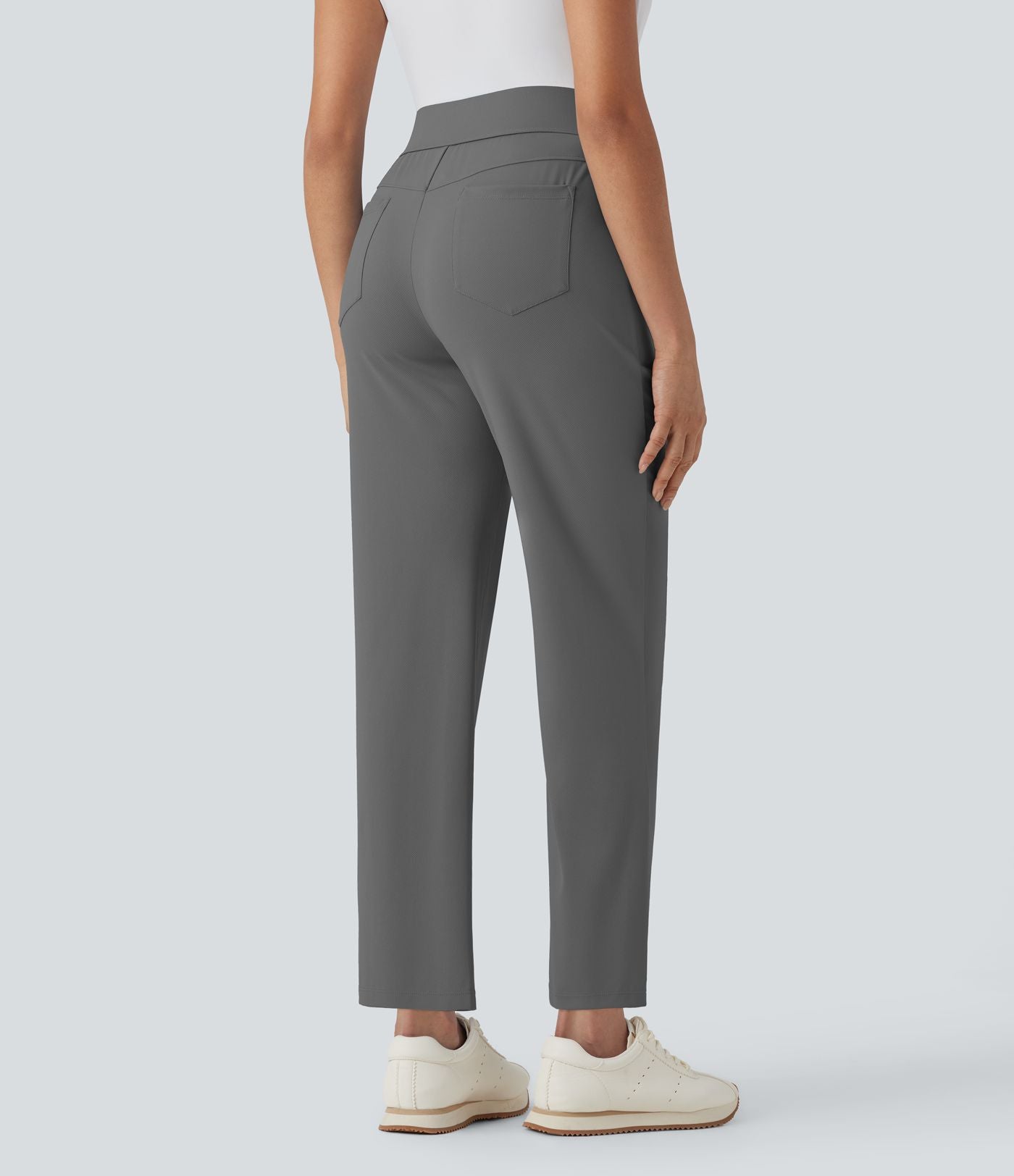 Pantalon de golf séchage rapide, taille mi-haute, avec poches et poche tee, UPF40+