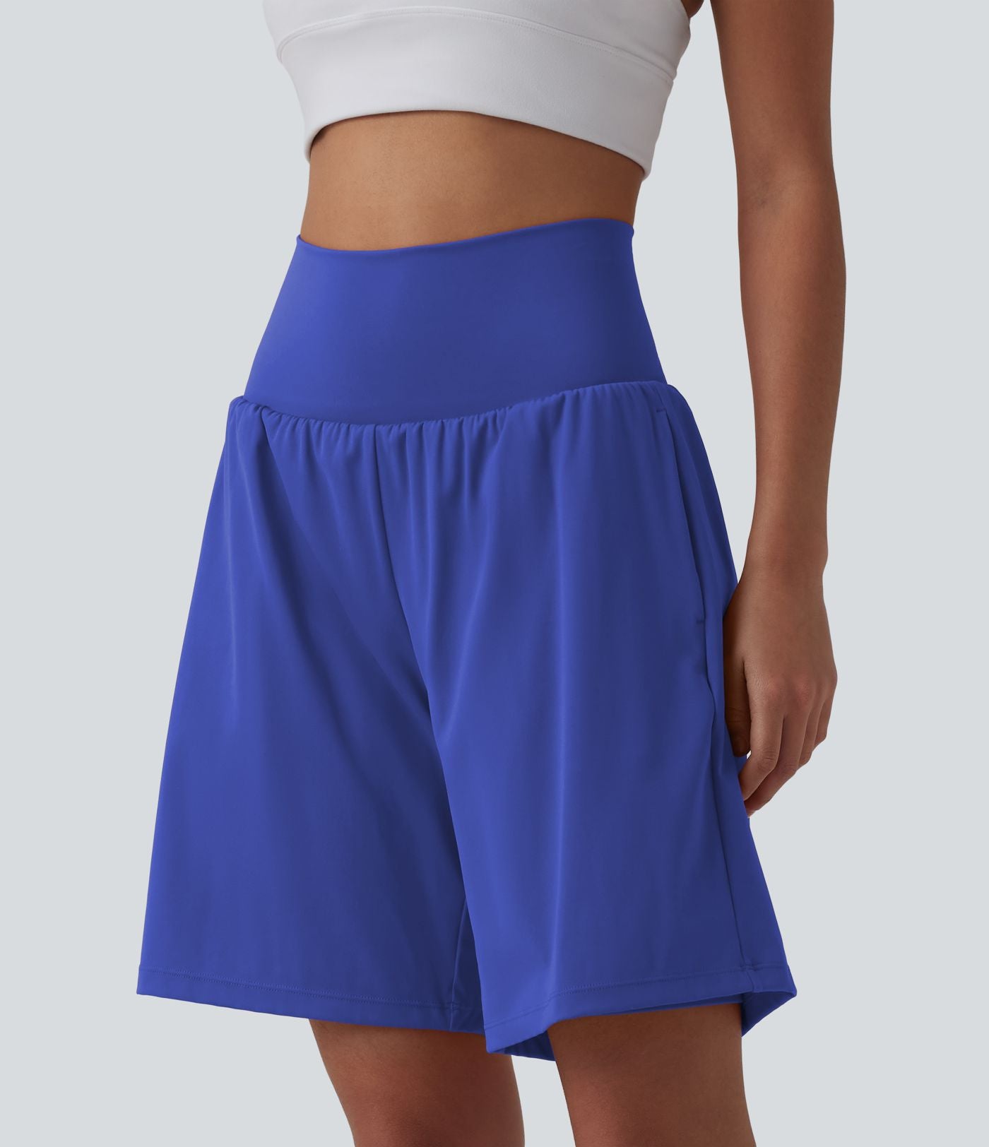 Short de yoga 2-en-1 SoftlyZero™ Airy taille très haute effet frais InstantCool 22,8 cm avec poches