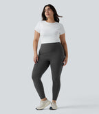Halara UltraSculpt™ Legging yoga grande taille froncé taille haute gainant et sculptant avec poches