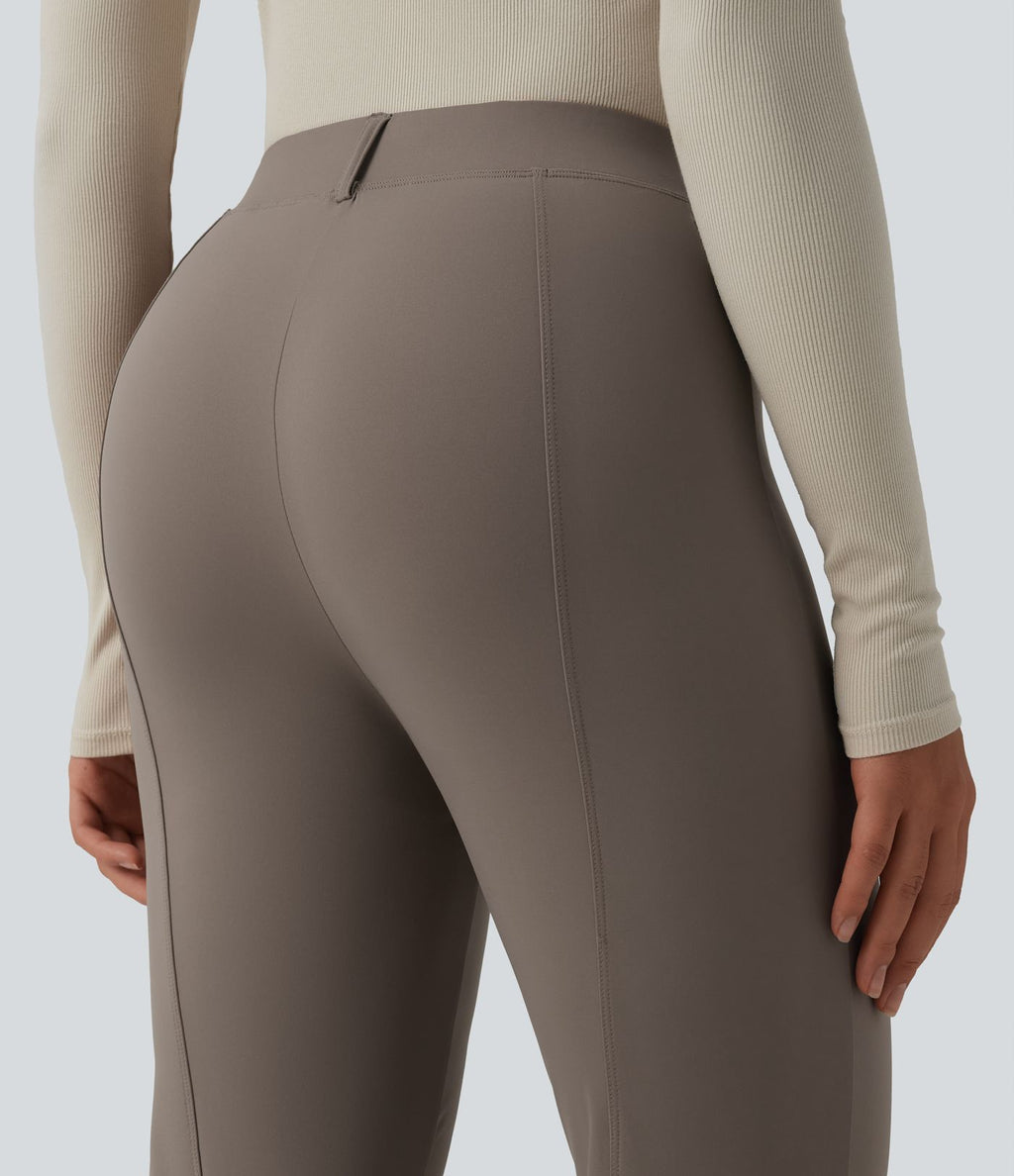 Pantalon tailleur évasé taille haute