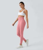 Legging taille haute froncé uni sans couture OneForm Seamless Flow