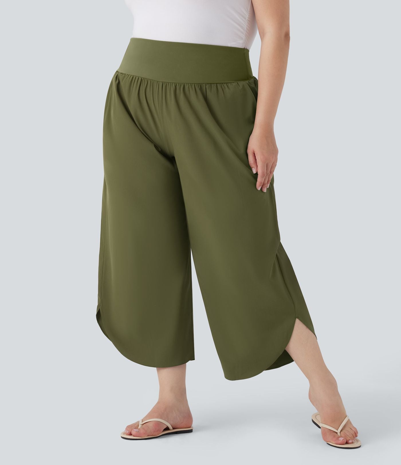 Pantalon tailleur gainant taille haute avec poches Halara Flex™