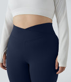 Legging grande taille croisé taille haute DayStretch avec poches