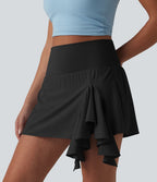 Jupe de danse courte Breezeful™ à taille haute, à volants, 2 en 1, séchage rapide et poches