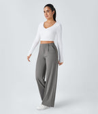 Pantalon tailleur Halara Flex™ DayStretch coupe droite taille haute avec poches