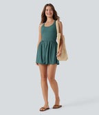 Combi-short 2-en-1 avec coussinets et poches - Édition Easy Peasy