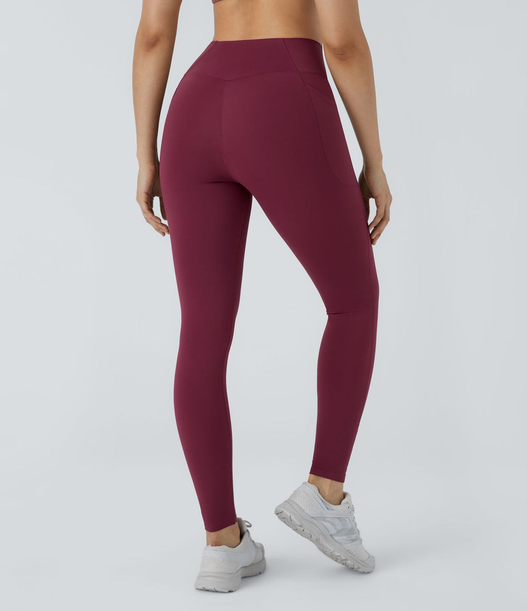 Patitoff™ 2.0 Legging Yoga Résistant Poils d'Animaux Taille Haute Croisée Poches Latérales