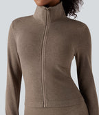 OneForm Seamless Flow Veste yoga chaude zippée à manches longues