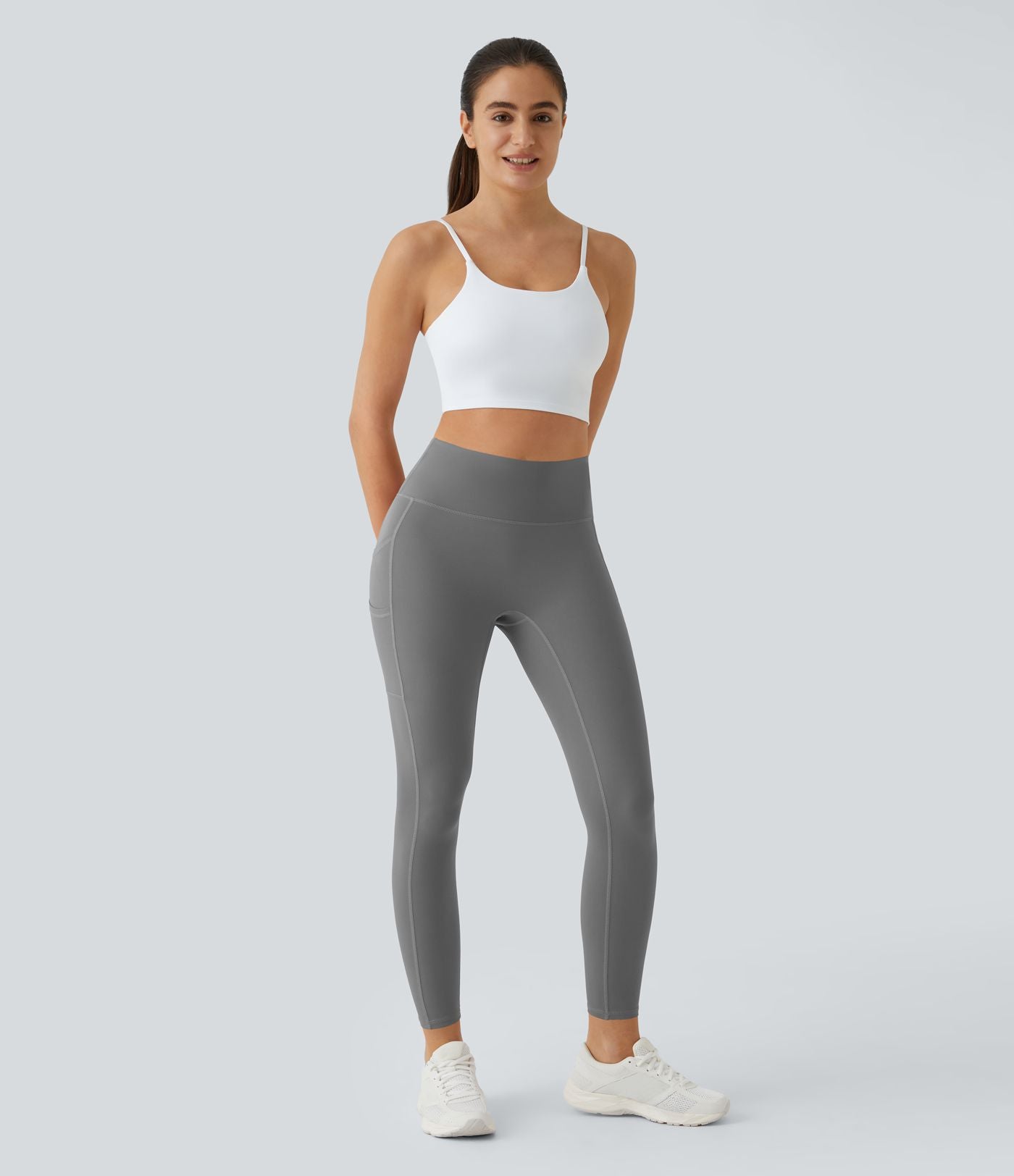 Softlyzero™ Legging Uni Taille Haute Doubles Poches - UPF50+