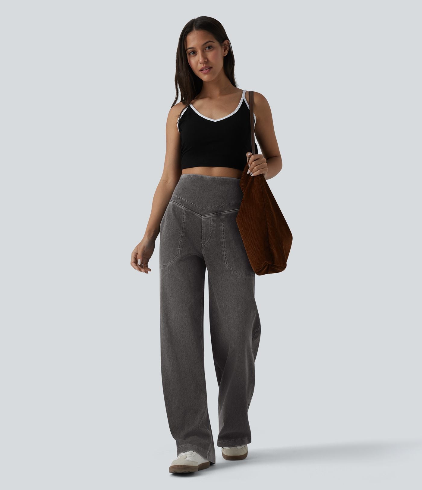 Halara Flex™ Jean large décontracté ventre plat taille haute avec poches
