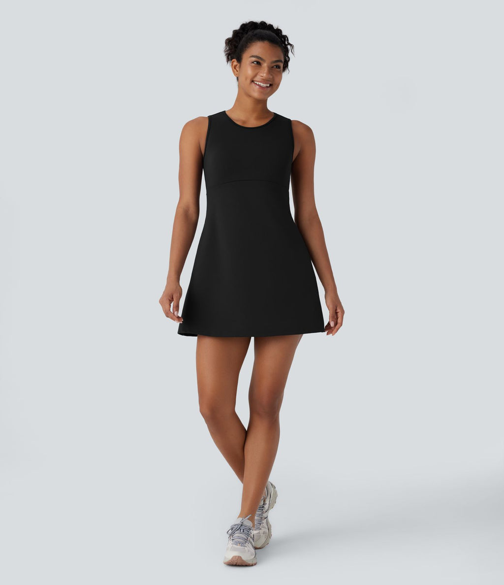 Robe Mini de Randonnée SpeedWave™ à Col Rond, Sans Manches, avec Poches Latérales et Séchage Rapide