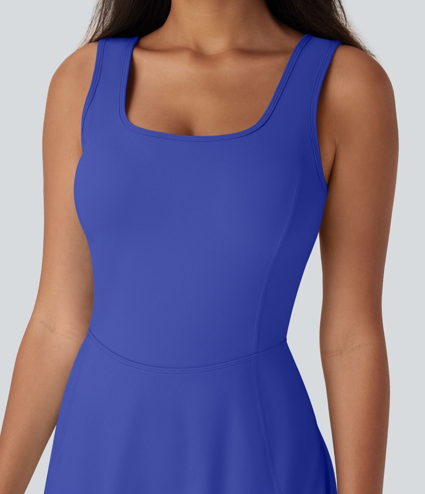 Robe SoftlyZero™ Airy de danse mini 2-en-1 dos nu, col U, bretelles croisées, poches latérales et effet frais InstantCool, accès facile Easy Peasy