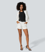 Short de travail taille moyenne avec poches