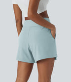 Short de travail large taille haute DayStretch avec poches