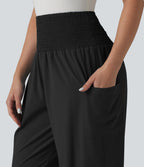 Jogging Breezeful™ taille ultra haute froncé, séchage rapide, avec poches
