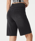 Halara Flex™ Bermuda casual en jean taille haute avec poches