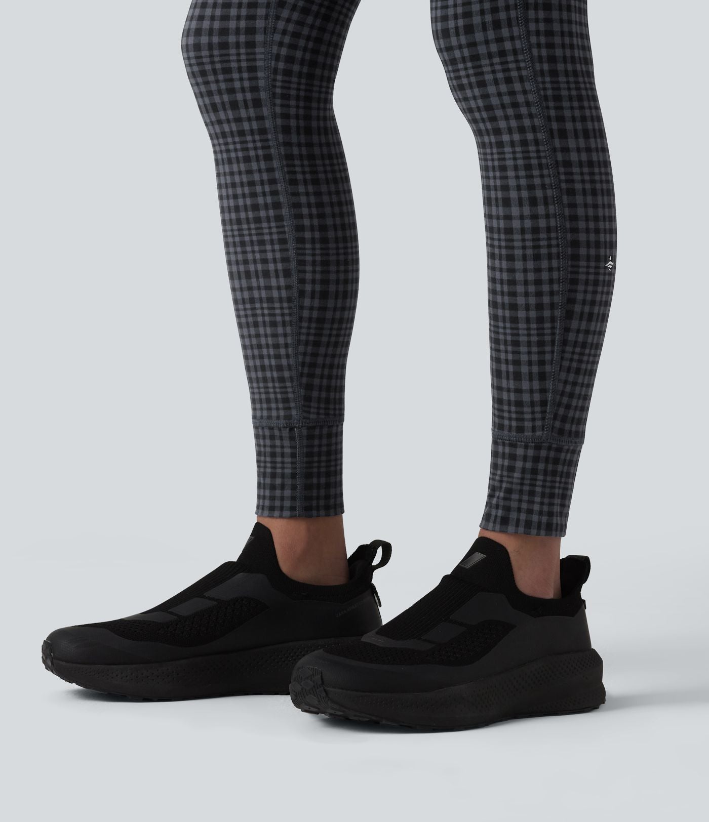 Legging de yoga Halara UltraSculpt™ taille haute avec cordon de serrage imprimé carreaux avec poches