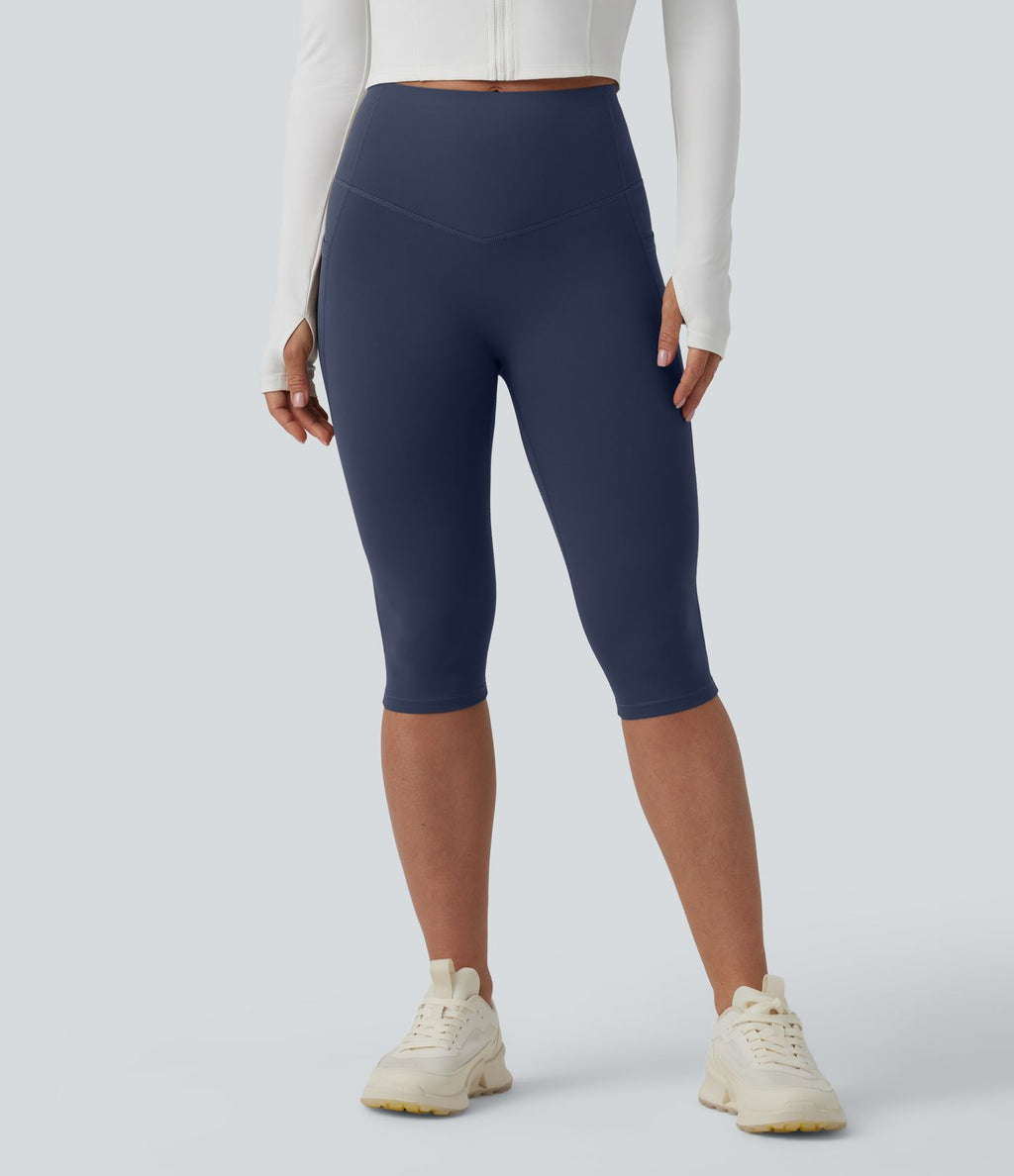 Legging sculptant d'entraînement corsaire Halara UltraSculpt™ taille haute galbant gainant avec poches