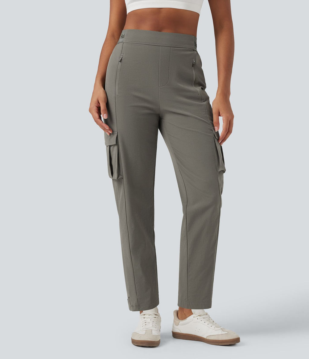 Pantalon de randonnée fuselé, taille haute, avec poches