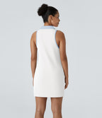 Robe de golf mini SoftlyZero™ Airy 2-en-1 à effet frais InstantCool color block avec poche pour tee de golf