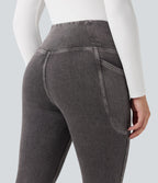 Halara Flex™ Jegging Travail Tricoté Extensible Lavé Poche Latérale Croisée